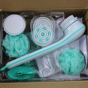 Idea Village SPSPATH Electric Body Brush Set Mint Green Spin Scrubber